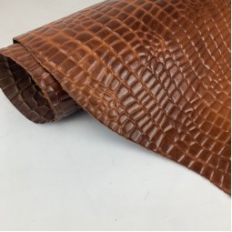 Воріт ВРХ Vegetale Крокодил Croco коричневий коньяк 1,1-1,3 Італія