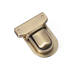 Замок ЛАТУНЬ-САТИН портфельный тип D0466