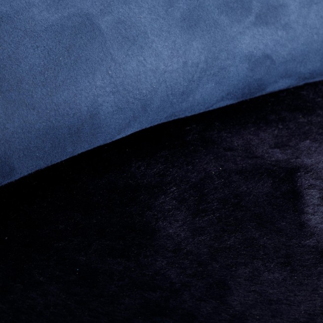 Хутро для дублянки Інтерфіно DF Замш синій ніч 17мм Італія