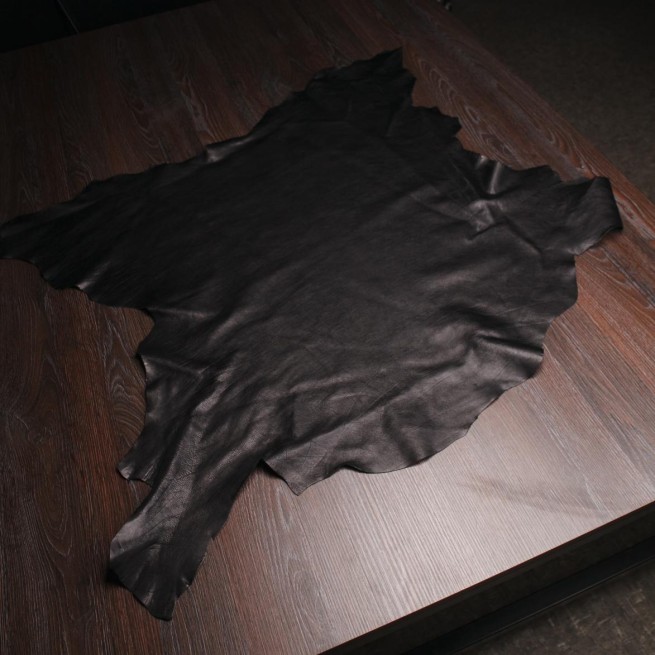 Шкіра теля INCAS чорний глянець 0,9-1,1 Італія