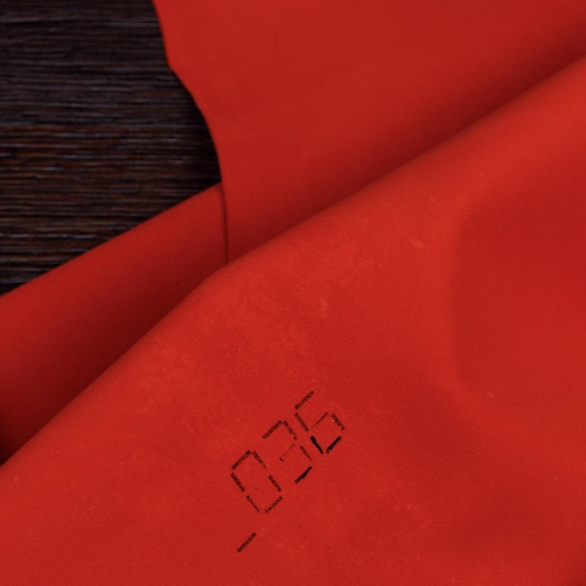 Велюр шевро оранжевый 0,7-0,9 Италия