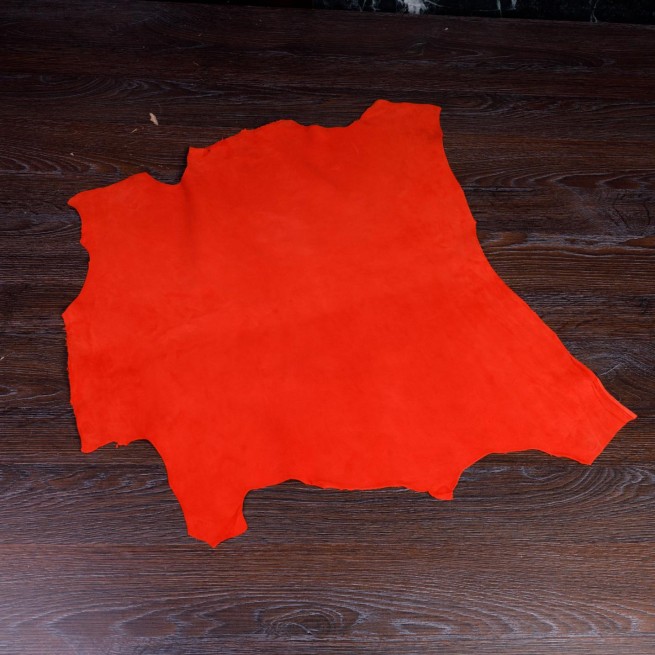 Велюр шевро оранжевый 0,7-0,9 Италия