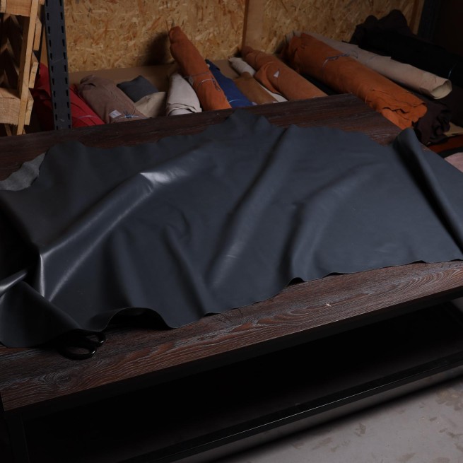 Шкіра наппа сірий SANTORINI DARK GREY 1,1-1,2 Туреччина