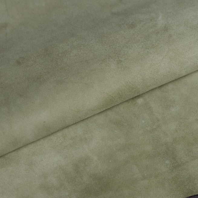 Велюр шевро Stefania зеленый ULIVO 0,7-0,9 Италия