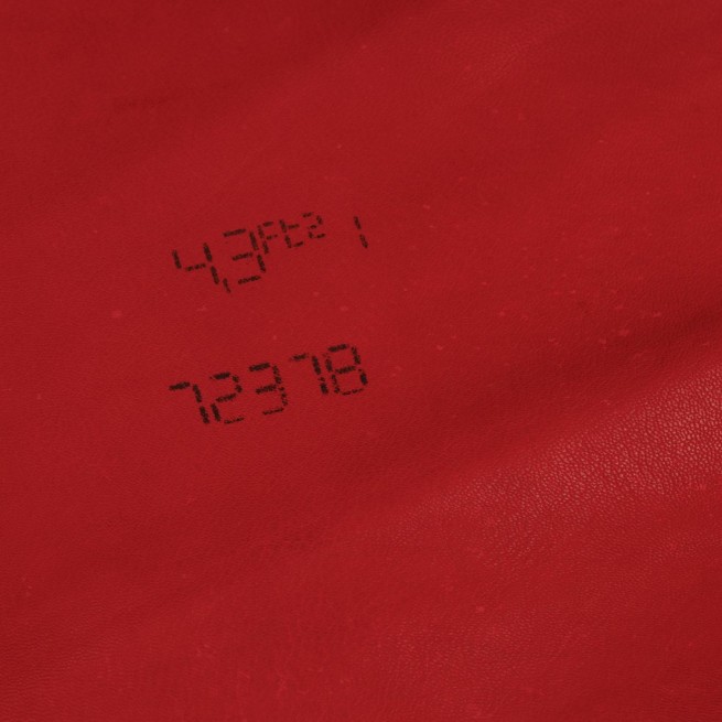 Велюр шевро красный SCARLET 0,7-0,9