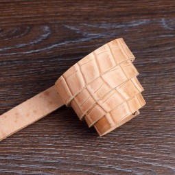 Смуга ремінна Vegetale Cocodrillo беж натурал Італія