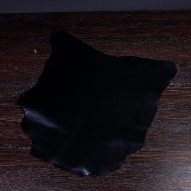 Кожподклад шевро черный матов 0,8 Италия