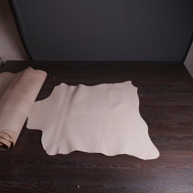 Шкіряний підклад шевро беж глянець LAMB 0,8