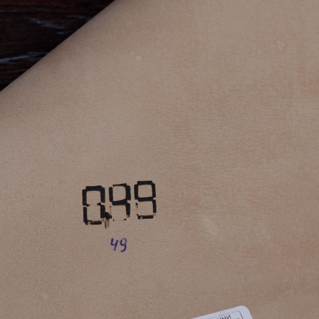 Шкіряний підклад шевро беж SATIN н/глянець 0,8