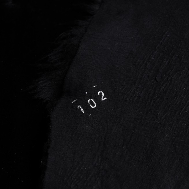 Хутро для дублянки Інтерфіно Замша т / т чорний10мм Туреччина