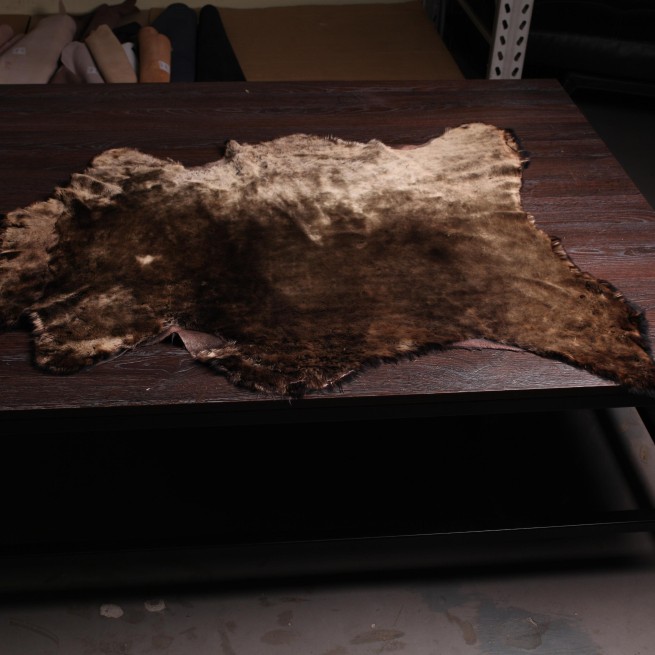 Хутро одягове Мутон коричневий