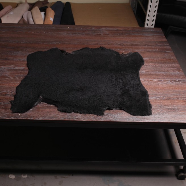 Хутро для дублянки Керлі Напалан т / т чорний