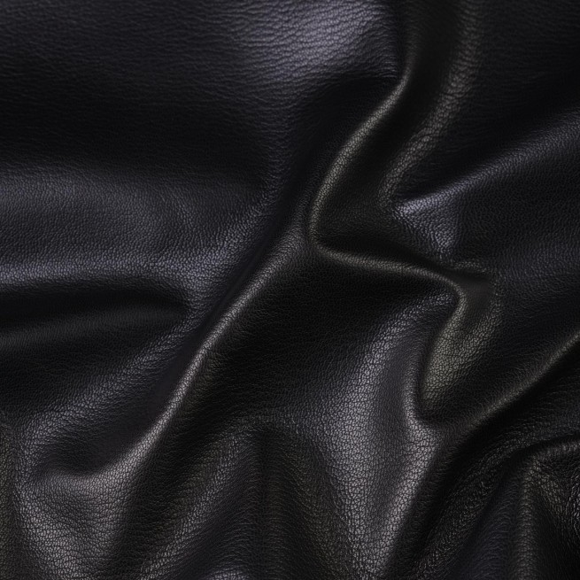 Кожа шевро черный JET BLACK 0,7-0,9