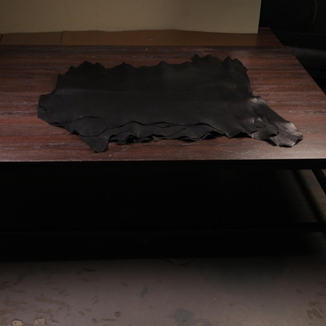 Кожа шевро черный JET BLACK 0,7-0,9