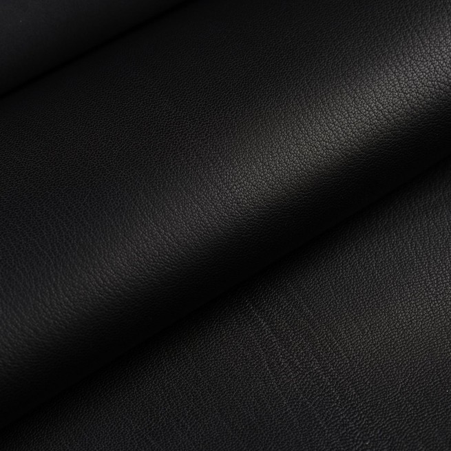Кожа шевро черный JET BLACK 0,7-0,9