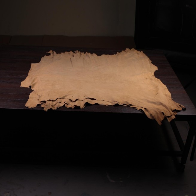 Кожподклад яловый беж мат.  0,4