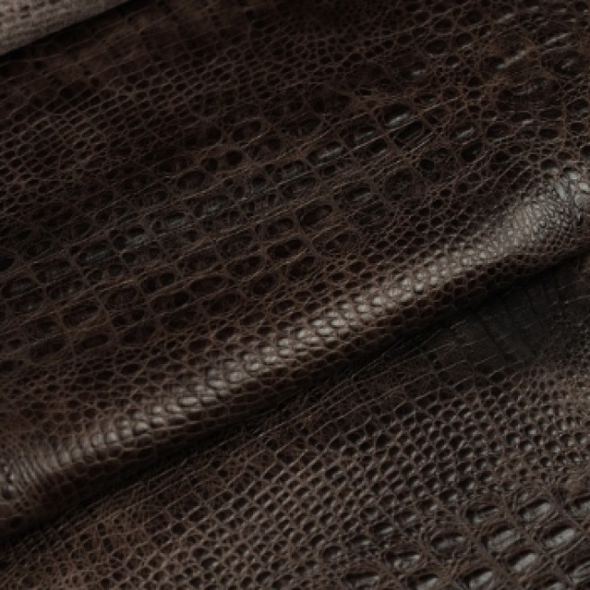 Шкіра ВРХ Крокодил BebiZ коричневий КАВА 1,0-1,2 Туреччина