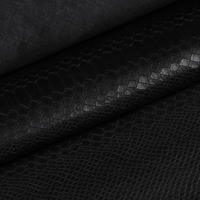 Шкіра ВРХ Пітон Asya чорний 1,0-1,2 Туреччина