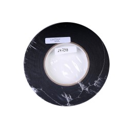 Тесьма самоклеюча чорна 15мм бавовна 50м Італія