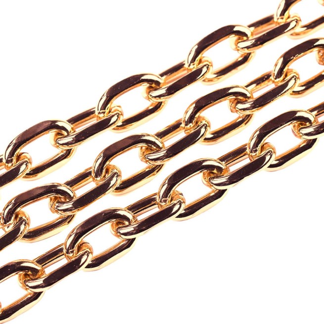 Цепь декоративная ЗОЛОТО 14х21х3,8мм