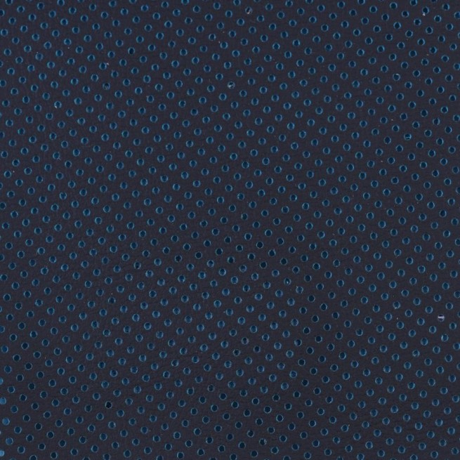 Шкіра автомобільна ПЕРФОРАЦІЯ чорний STRETCH LIMO блакитна основа 1,4-1.6