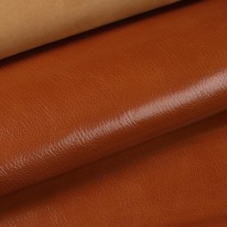 Кожа шевро BOMBEY коричневый LEATHER BROWN глянец 0,9-1,0