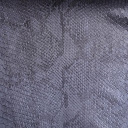 Питон натуральный №35 серый с перламутровым