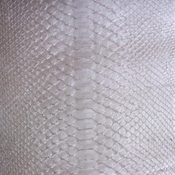 Питон натуральный №15 беж перла на дублерине