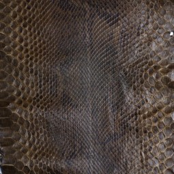 Питон натуральный №37 темный хаки