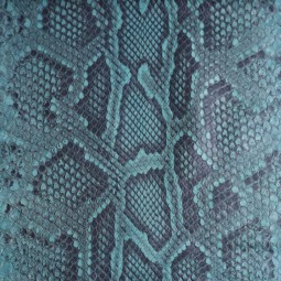 Питон натуральный №21 мятный с серым матов 