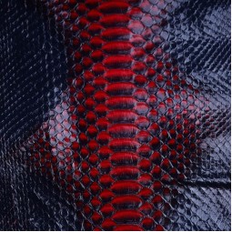 Питон натуральный №23 CURTUS синий с красным