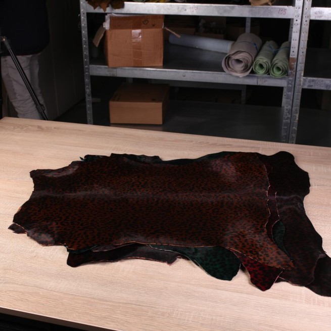 Хутро поні PRINT БЕБІ ГЕПАРД затемнений