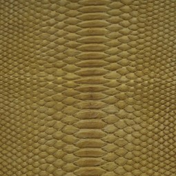 Питон натуральный зеленый ОЛИВА