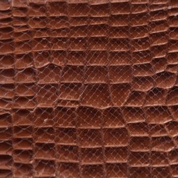 Питон натуральный т.коричневый з тиснением КРОКО