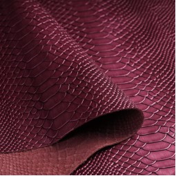 Шкіра ВРХ бордо STAMP PYTHON перла 1,4-1,6