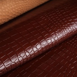 Кожа КРС бордо STAMP CROCO  глянец 1,3-1,5
