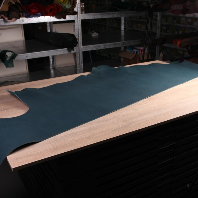 Шкіра ВРХ синій PACIFIC матов 2,6-2,8 з прокрасом