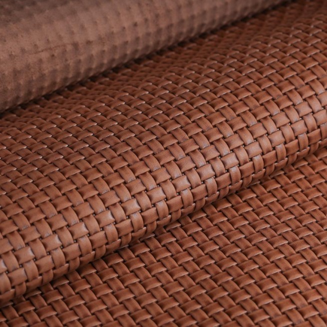 Шкіра ВРХ коричневый STAMP ПЛЕТІНКА 1,6-1,8