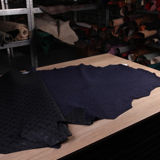 Велюр одяговий вівця синій STAMP LV 1,0 Італія