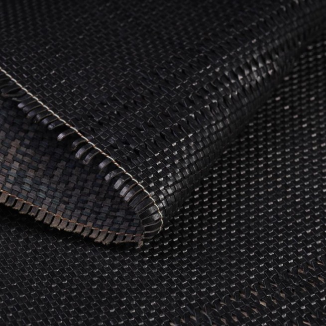 Шкіра ВРХ ПЛЕТІНКА рулонна чорний матовий 1,2-1,4 мм