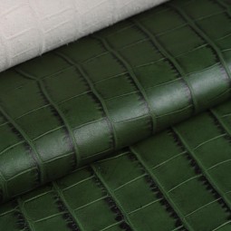 Шкіра ВРХ зелений Vegetale STAMP CROCO 0.9-1.0 мм