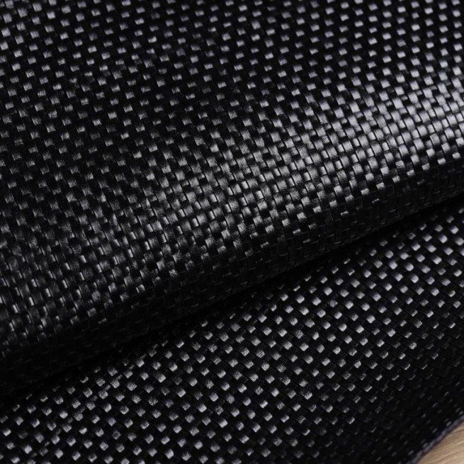 Шкіра ВРХ ПЛЕТІНКА рулонна чорний глянець 1,4мм