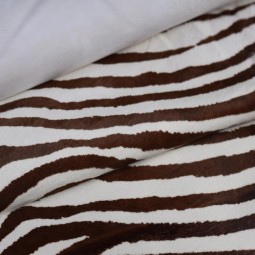 Хутро поні PRINT ЗЕБРА бежевий коричневий