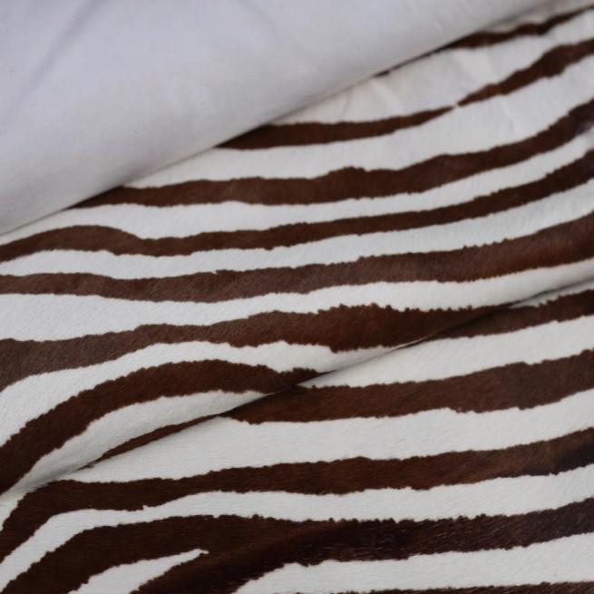 Хутро поні PRINT ЗЕБРА бежевий коричневий
