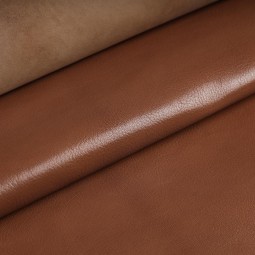 Кожа шевро коричневый глянец 1,0-1,2 мм