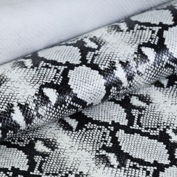 Шкіра ВРХ білий-чорний STAMP PYTHON 1,0-1,1  мм