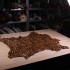 Хутро поні беж коричневий PRINT ОЦЕЛОТ