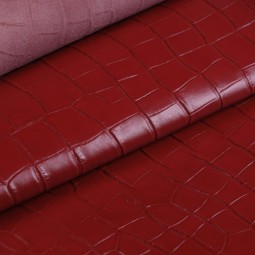 Кожа КРС бордо STAMP CROCO Aligo 0,9-1,1 мм