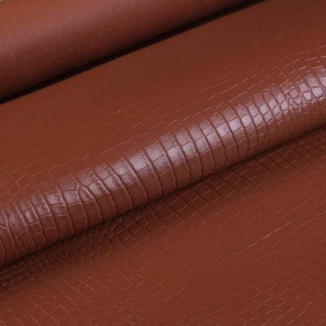 Шматок шкіри коричневий STAMP CROCO 1,4-1,6 мм