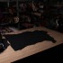Велюр теленок темно-синий STAMP PYTHON 0,5-0,7 мм